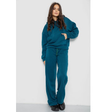 Спортивный костюм женский на флисе, цвет изумрудный, 241R2001-2