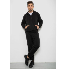 Спортивний костюм чоловічий на флісі., колір чорний, 238R030