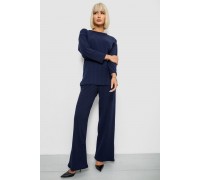 Костюм женский трикотажный в рубчик, цвет синий, 257R1321-1