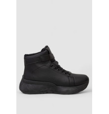 Черевики жіночі зимові на хутрі, колір чорний, 248RXM26