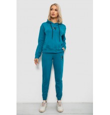 Спортивний костюм жіночий двонитка, колір бірюзовий, 214R1419-003