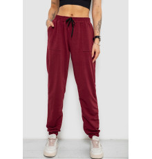 Спортивні жіночі штани, колір бордовий, 238R347