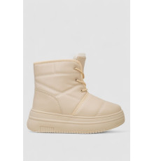 Черевики зимові жіночі на хутрі, колір бежевий, 248RAM017