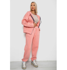 Спортивный костюм женский на флисе, цвет персиковый, 238R5715