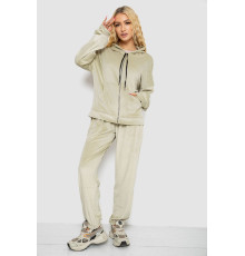 Спортивний костюм жіночий велюровий, колір світло-оливковий, 238R107-1