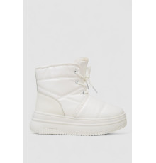 Черевики зимові жіночі на хутрі, колір білий, 248RAM017