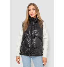 Жилетка женская однотонная, цвет черный, 244R915