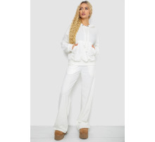 Спортивный костюм женский велюровый свободного кроя, цвет молочный, 241R2001-20