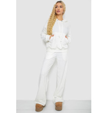 Спортивний костюм жіночий велюровий вільного крою, колір молочний, 241R2001-20