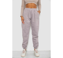 Спортивные штаны женские на флисе, цвет светло-серый, 238R58671