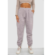 Спортивні штани жіночі на флісі, колір світло-сірий, 238R58671