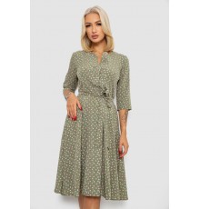 Сукня софт з принтом, колір оливковий, 230R1011-5
