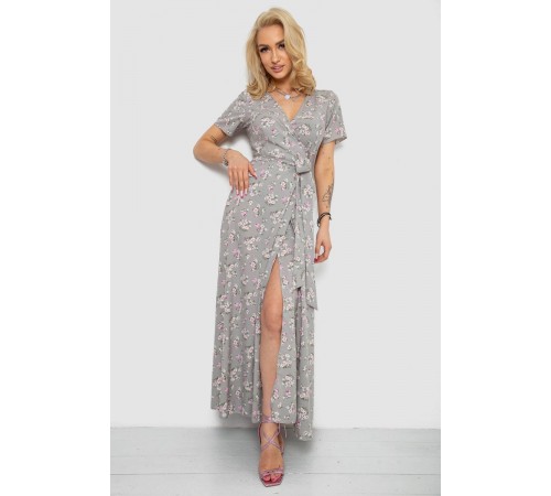 Сарафан із квітковим принтом, колір сірий, 241R161