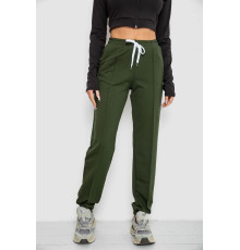 Спорт штани жіночі, колір хакі, 247R4670-1
