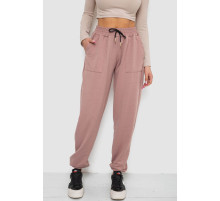 Спортивные штаны женские, цвет пудровый, 238R115