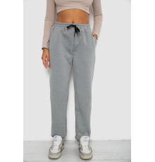 Спортивні штани жіночі на флісі, сірий колір, 238R57016