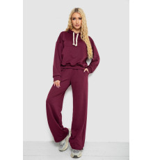 Спортивный костюм женский, цвет бордовый, 241R2001-11