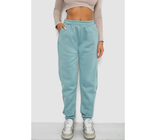 Спортивные штаны женские на флисе, цвет оливковый, 238R58671