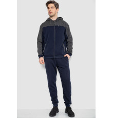 Спортивний костюм чоловічий на флісі, колір синьо-сірий, 244R9140