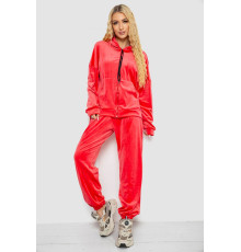 Спортивний костюм жіночий велюровий, колір кораловий, 238R107-2