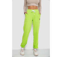 Спортивные штаны женские, цвет салатовый, 247R4670