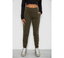 Спортивные штаны женские на флисе, цвет хаки, 238R57012