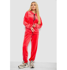 Спортивний костюм жіночий велюровий, колір кораловий, 238R107