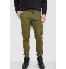 Штани чоловічі з кишенями, колір хакі, 243R8081