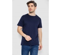 Футболка чоловіча базова білизняна, колір темно-синій, 244R121