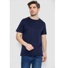 Футболка чоловіча базова білизняна, колір темно-синій, 244R121