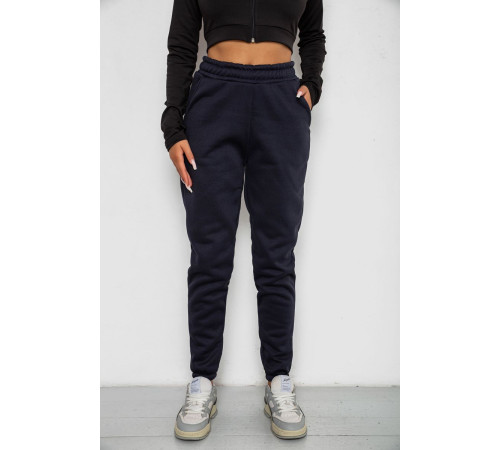 Спортивные штаны женские на флисе, цвет синий, 238R57013