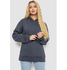 Худі жіночий тринитка на флісі, колір сірий, 102R364