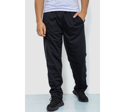 Спортивные штаны мужские, цвет черный, 244R0668