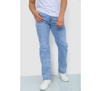 Джинсы мужские однотонные, цвет голубой, 244R6078