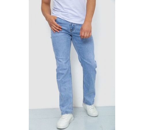 Джинси чоловічі однотонні, колір блакитний, 244R6078
