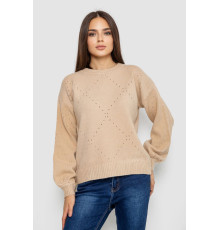 Светр жіночий, колір світло-бежевий, 244R2026-8