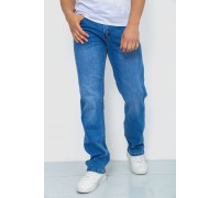 Джинси чоловічі з потертостями, колір блакитний, 244R22-784