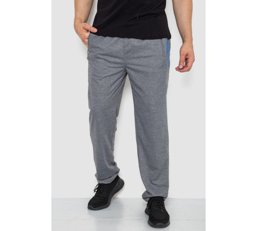 Спорт штаны мужские, цвет серый, 244R4932