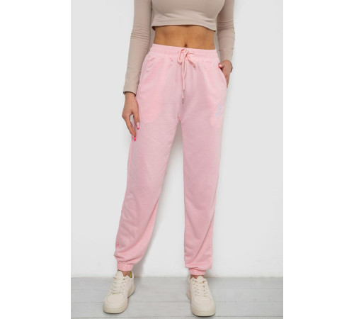 Спортивные штаны женские, цвет розовый, 238RJH019
