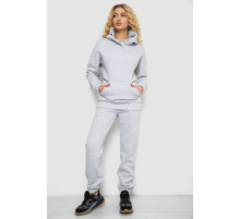 Спортивный костюм женский на флисе, цвет светло-серый, 102R7711