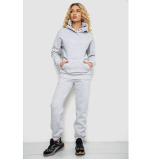 Спортивный костюм женский на флисе, цвет светло-серый, 102R7711