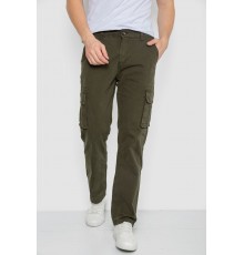 Штани чоловічі з кишенями, колір хакі, 244R2072