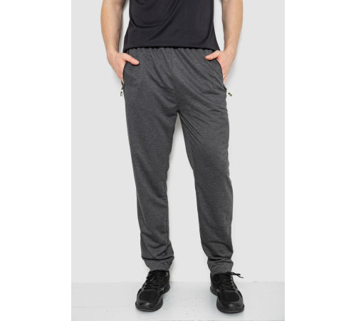 Спортивные штаны мужские, цвет темно-серый, 244RY-418