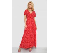 Сарафан в горох, цвет красный, 241R157-1