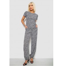 Костюм жіночий повсякденний з принтом, колір молочний, 257R815-3