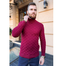 Светр чоловічий, колір бордовий, 161R602