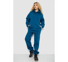 Спортивный костюм женский на флисе, цвет петроль, 102R7711