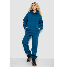 Спортивный костюм женский на флисе, цвет петроль, 102R7711