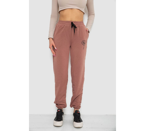 Спортивные штаны женские, цвет темно-бежевый, 238R121