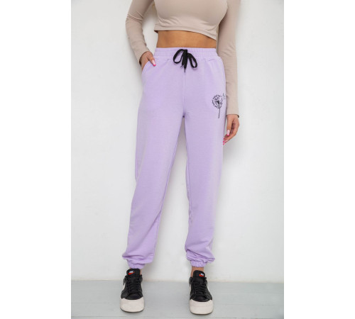 Спортивные штаны женские, цвет светло-сиреневый, 238R121